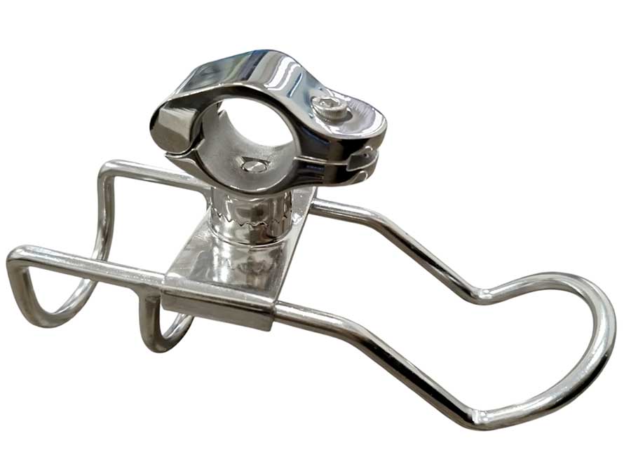 Держатель удилища на леер Ø25 мм, 171х40 мм