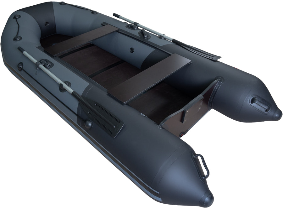 Надувная лодка ПВХ Таймень NX 3200 СКК графит/черный (слань-книжка)