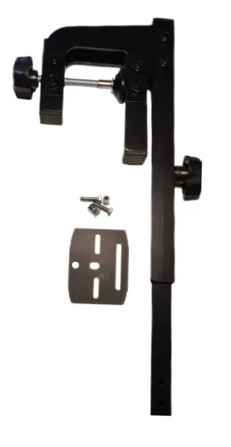 Держатель датчика эхолота со струбциной для лодок с НДНД, алюминий