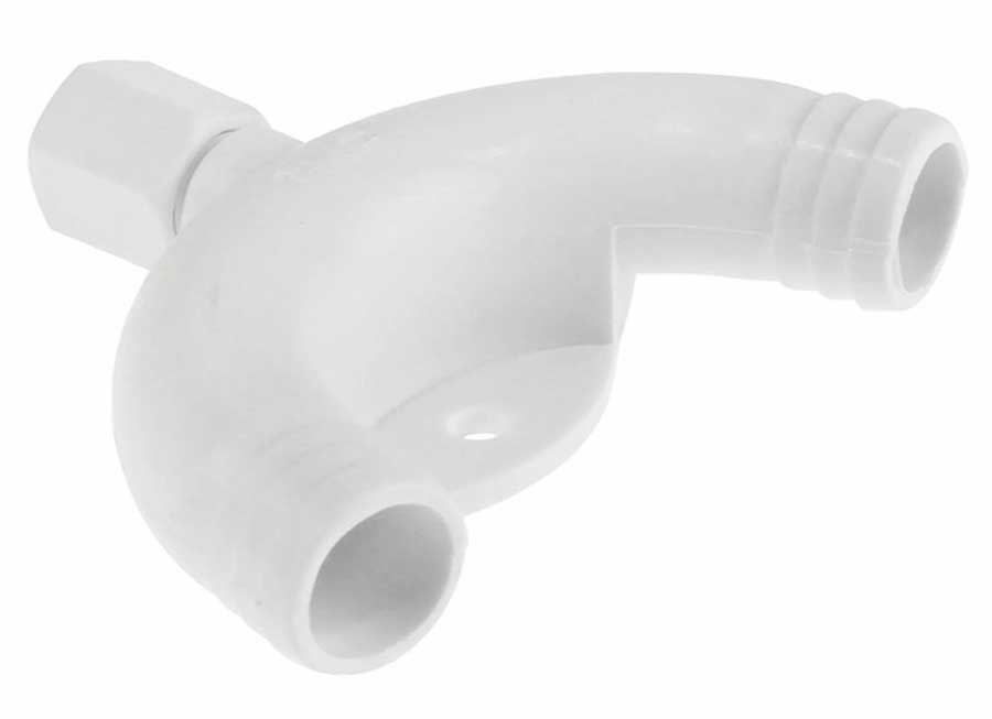 Вентилируемое антисифонное колено TMC, 19 мм (3/4"), пластик