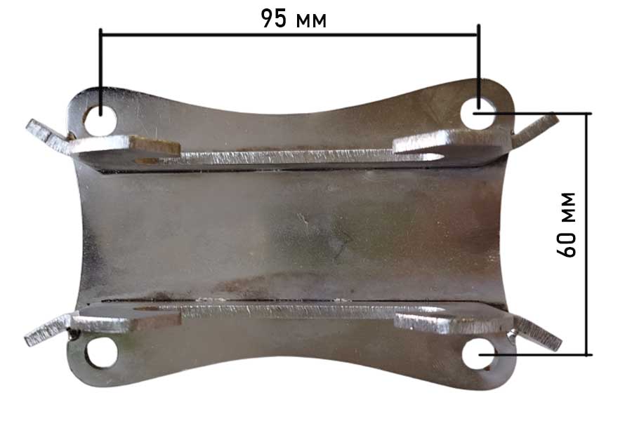 Усиленный кронштейн для быстросъемных транцевых колес 311, 321 (1 шт.)