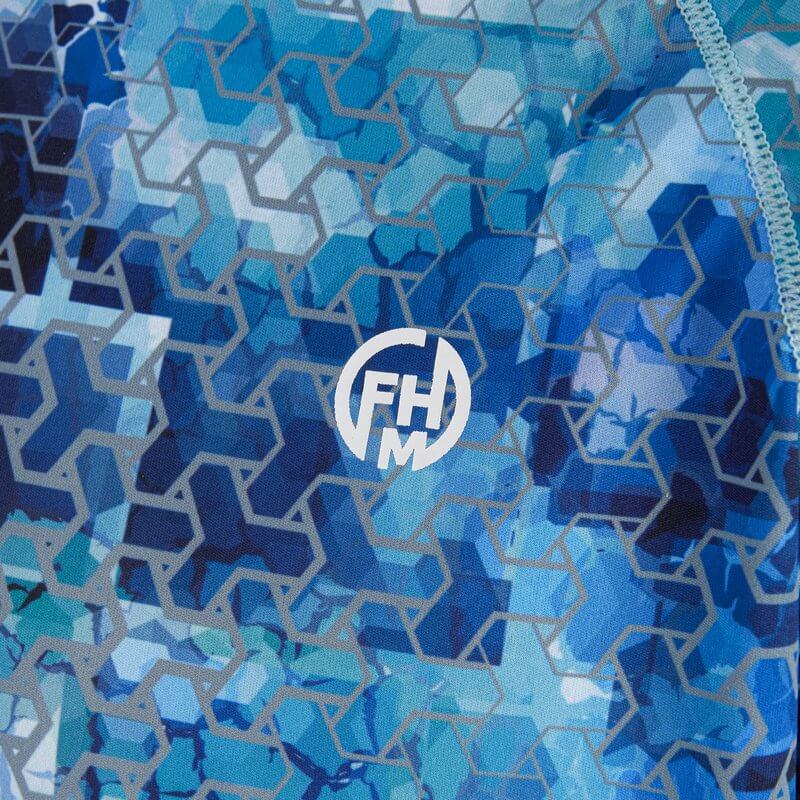 Футболка FHM Mark Evo V2, принт голубой/мятный.