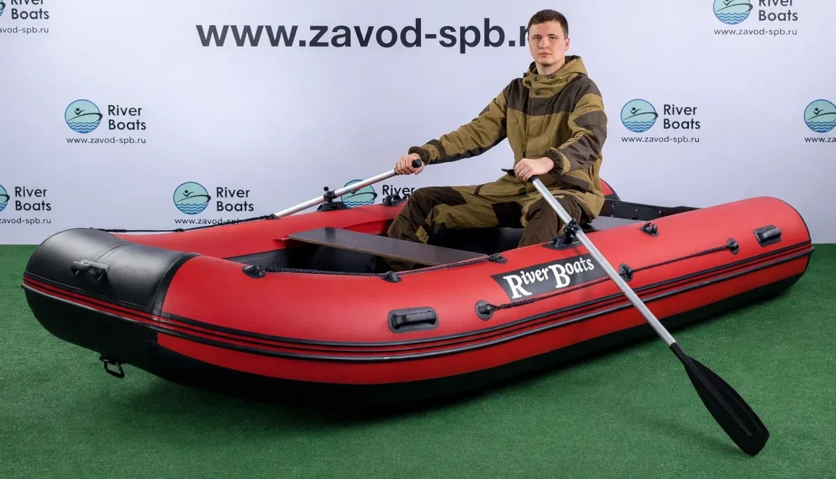Надувная лодка ПВХ RiverBoats RB 370 (баллон 46, алюминиевое дно)