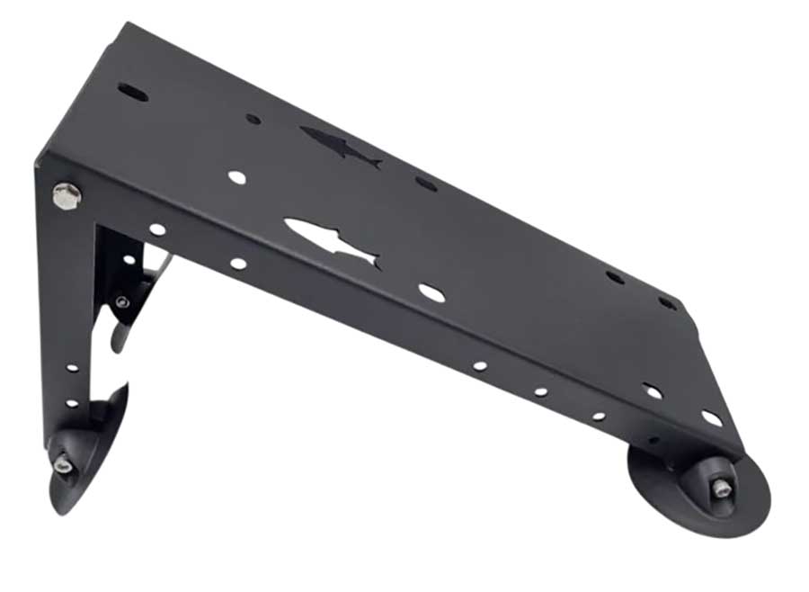 Платформа для крепления на лодку якорной лебедки, черная