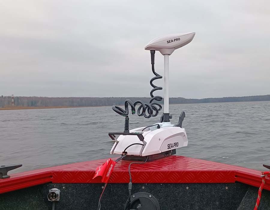 Лодочный электромотор Sea-pro 65L GPS (60"), белый