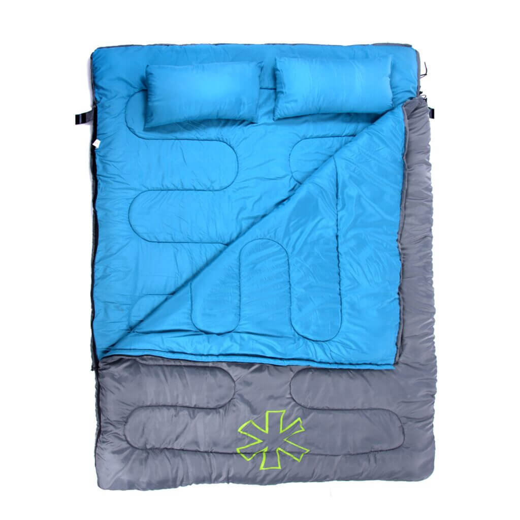 Спальный мешок-одеяло Норфин Alpine Comfort Double 250, двухместный