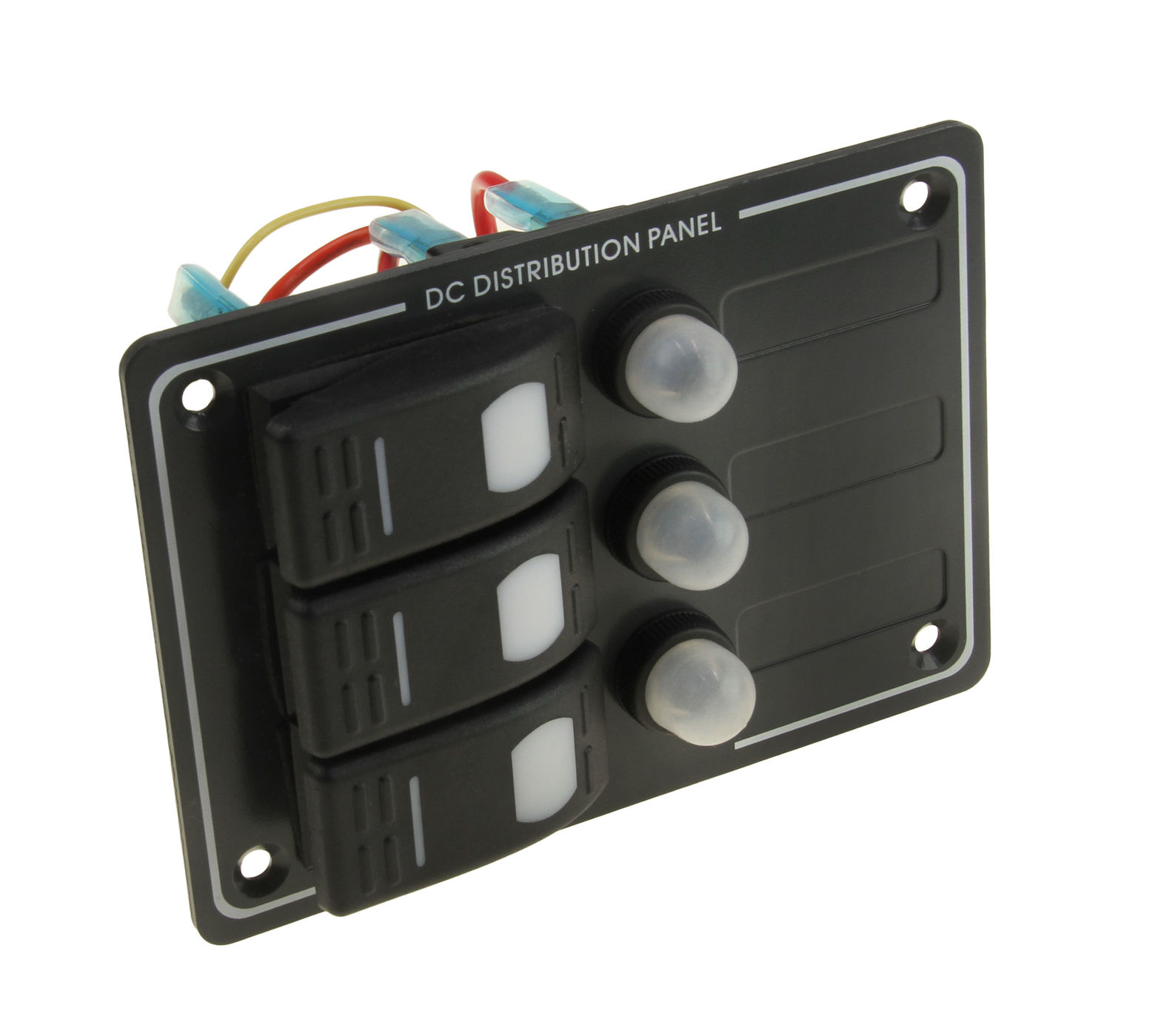 Панель борт. питания, 3 переключателя с автоматами.