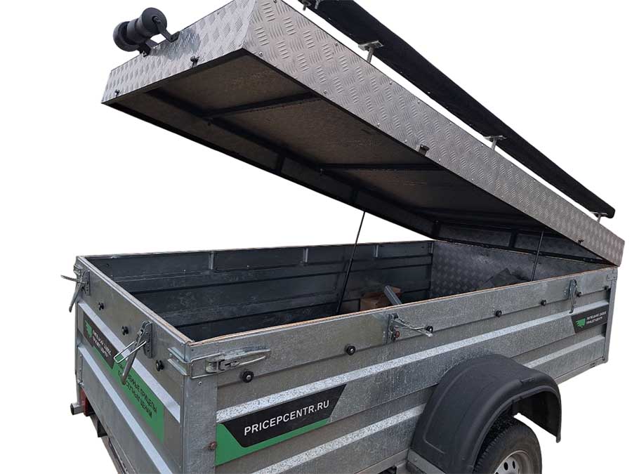 Прицеп бортовой Атлант 2513 (250х125 см, борт 51 см) с функцией самосвала, Б\У (2023 г.в.)