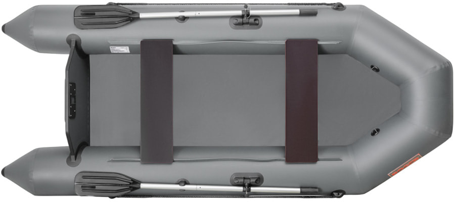 Надувная лодка ПВХ Роджер Стандарт 2800 (привал), серый