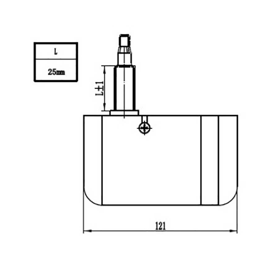Электропривод стеклоочистителя W.E в корпусе, 24В, посадка М8-10, 45–105°