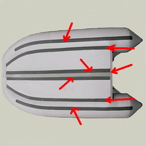 Защитная лента (килевая) серая, 60 мм.