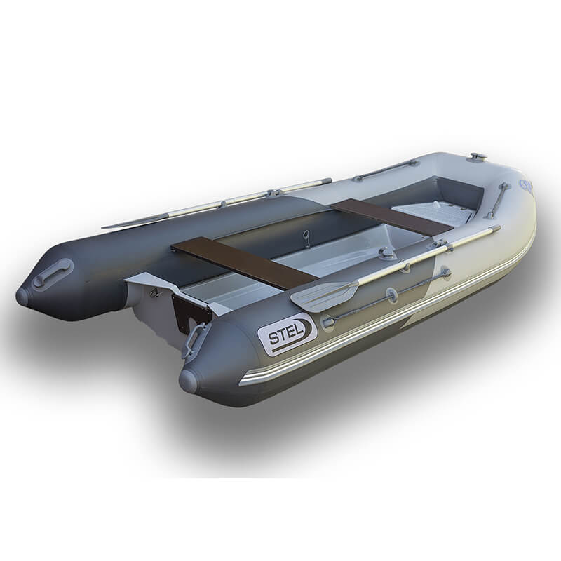 Лодка РИБ Stel R 375 Elen (пластик. законцовки, броня на баллонах, рым+ролик)