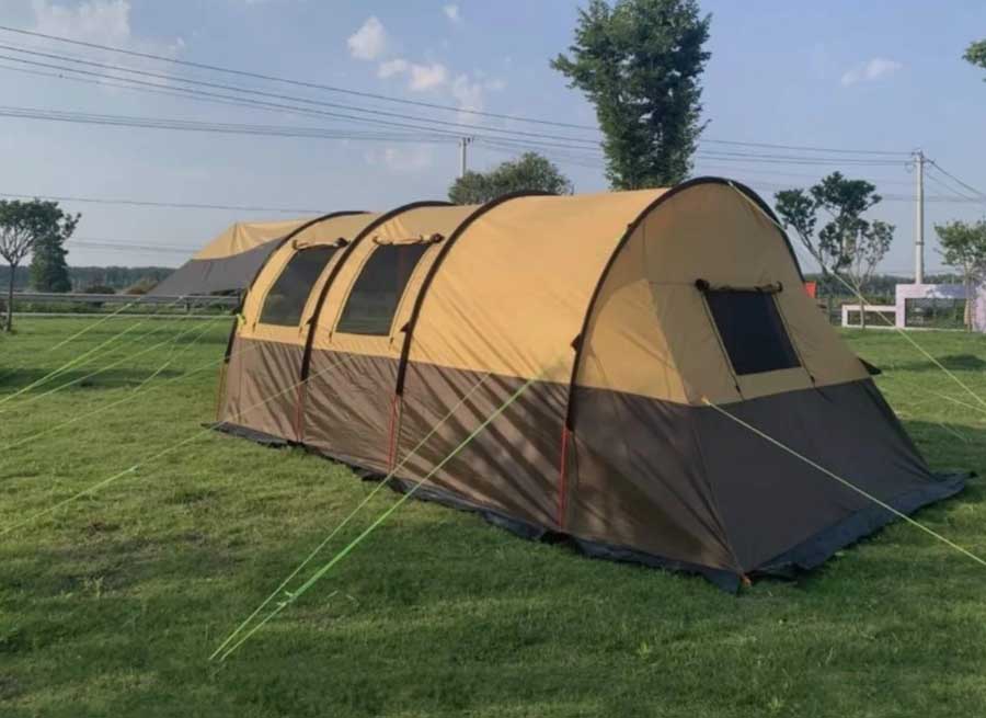 Палатка 8-ми местная кемпинговая, с тентом, MirCamping 1800-8, 490х260х190 см