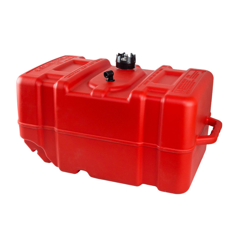 Бак топливный 45,6 л., с указателя уровня, колесами и стропой, 63х35х36 см.