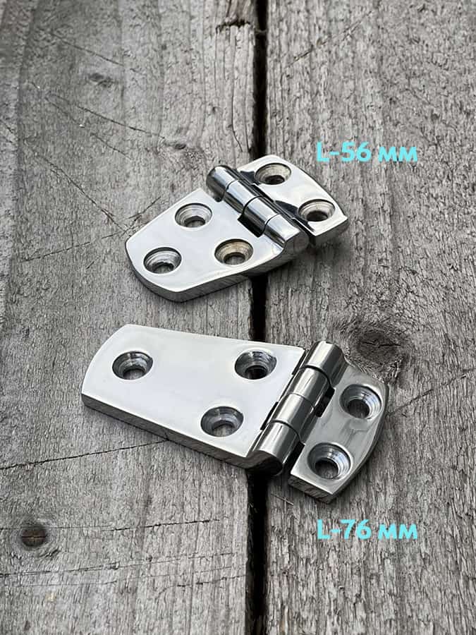 Петля дверная АРТ 8234, 76х38х4 мм, нержавеющая сталь