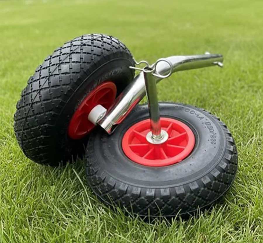 Набор дополнительных транцевых колёс (пара) для создания двойного шасси (ось 20 мм, Ø260 мм)