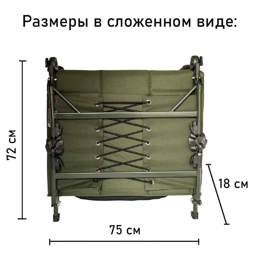 Кровать карповая складная Tramp Carp, 197х71 см