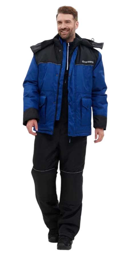Костюм зимний Хантсмен Полюс -40°С, синий/черный
