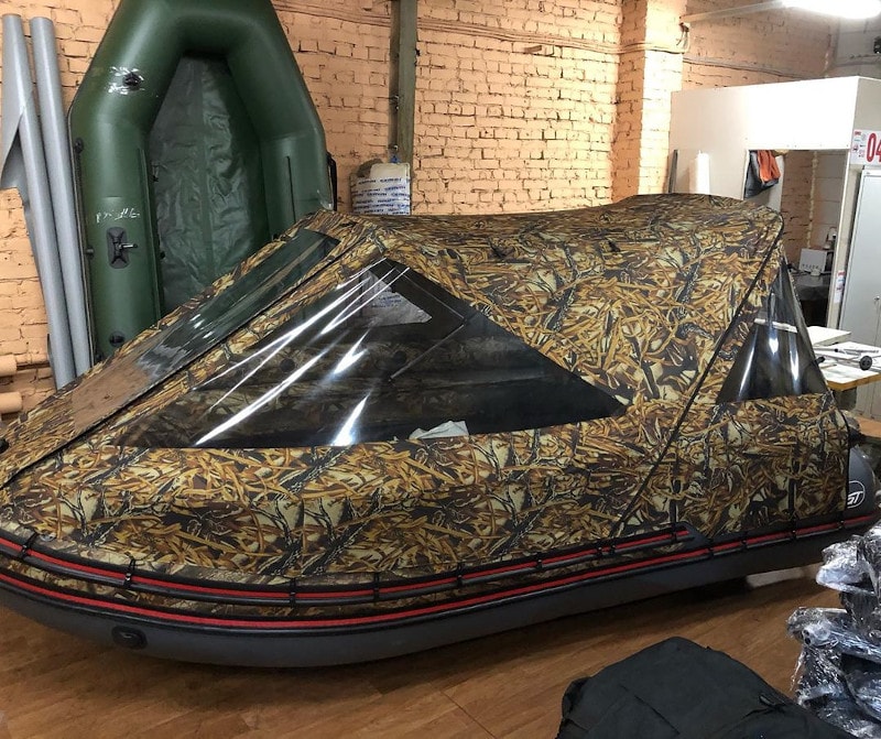 Тент-палатка для лодки Хантер 330А