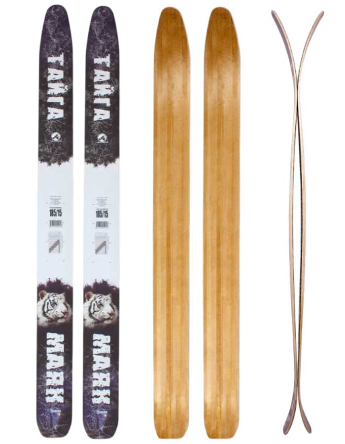 Лыжи охотничьи Тайга деревянные 185х15 см с креплением Вятка (Маяк)