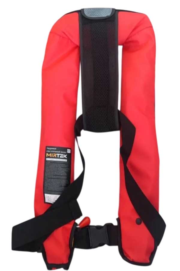 Автоматический надувной жилет Mirtek +ручной режим, от 40 до 130 кг