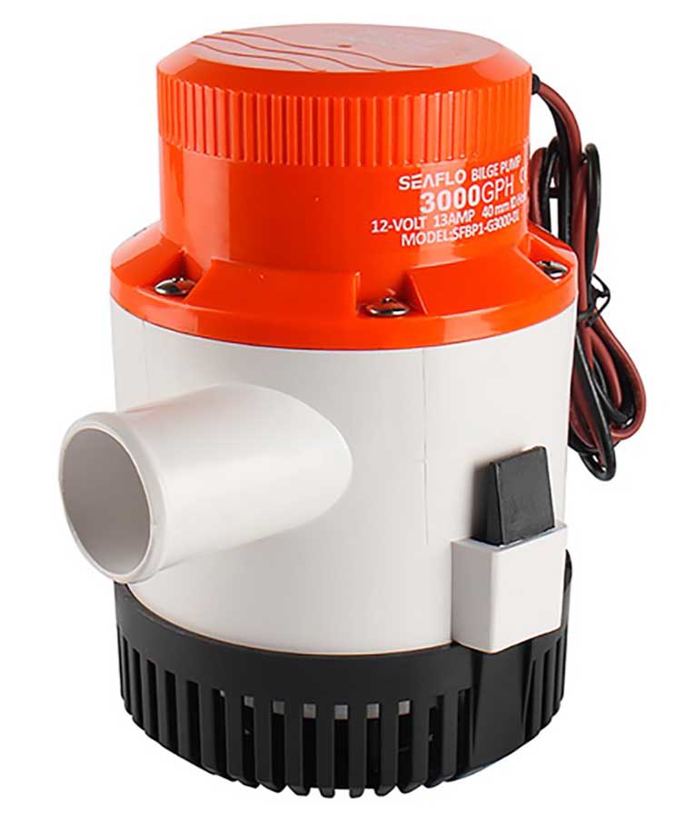 Помпа осушительная SeaFlo 3000 GPH, 189 л/мин, 12 В, SFBP1G300001
