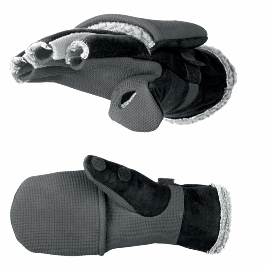 Перчатки-варежки Norfin AURORA BLACK с обрезанными пальцами