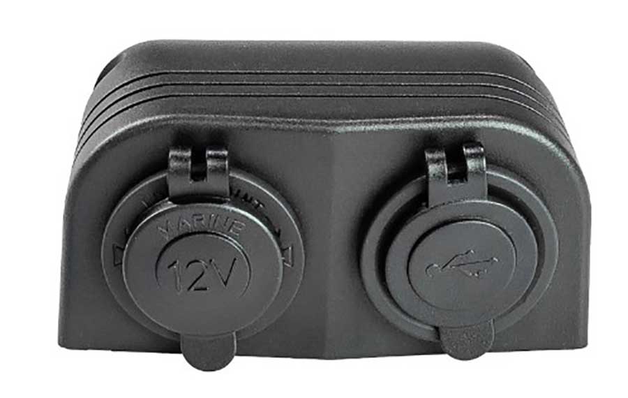 Панель с USB-разъемом 5В 2.1А и прикуривателем