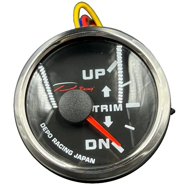 Трим-указатель ∅ 52 мм, черный циферблат, хром. ободок