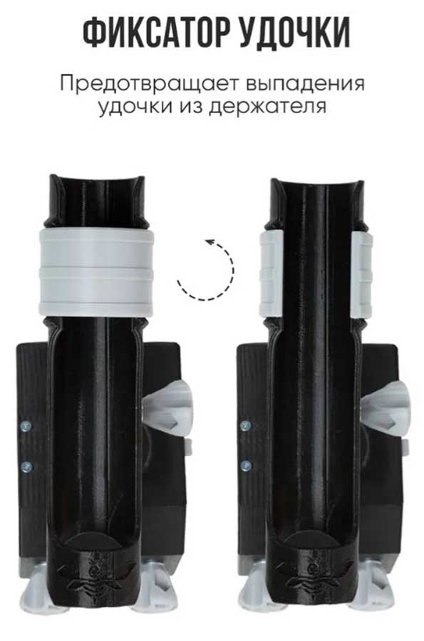 Держатель удочки LODFORT в лодку ПВХ на ликтрос регулируемый 