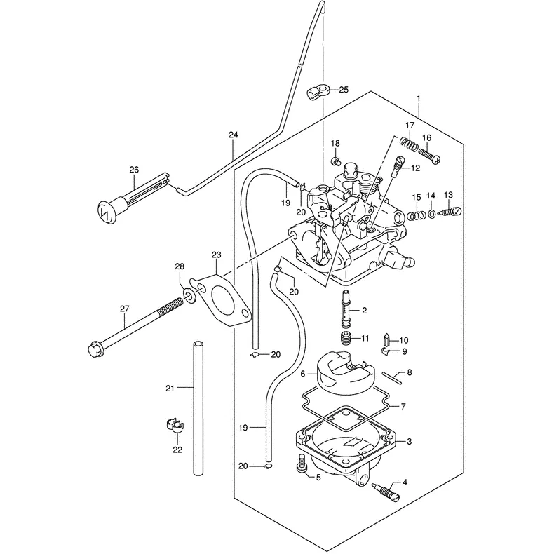 Карбюратор Suzuki DF5