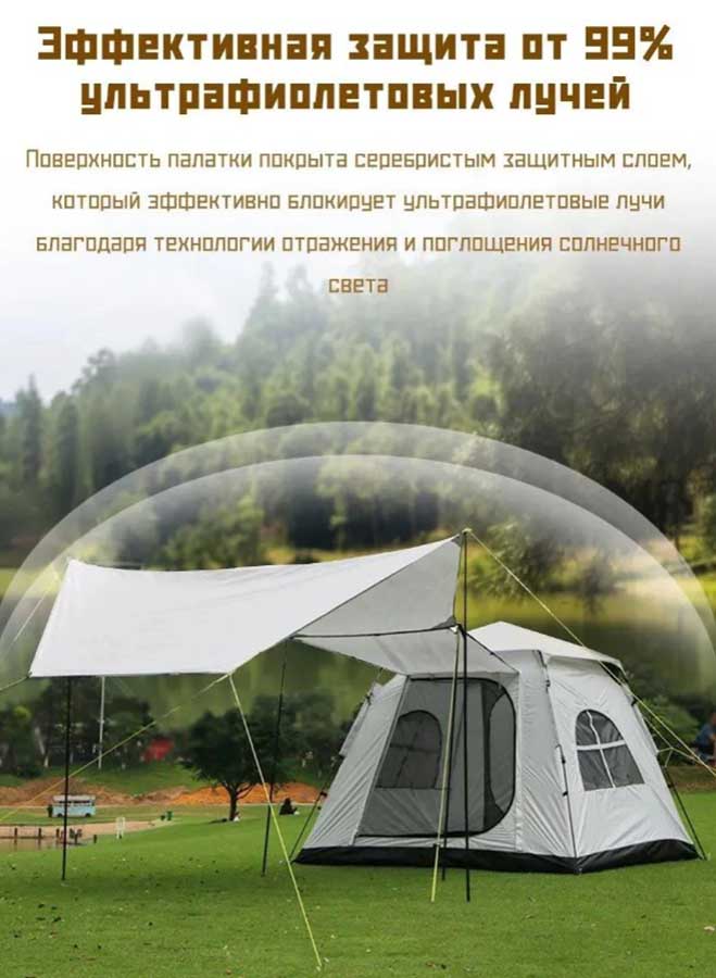 Палатка автоматическая 4-х местная CW 5241, 240х240х185 см