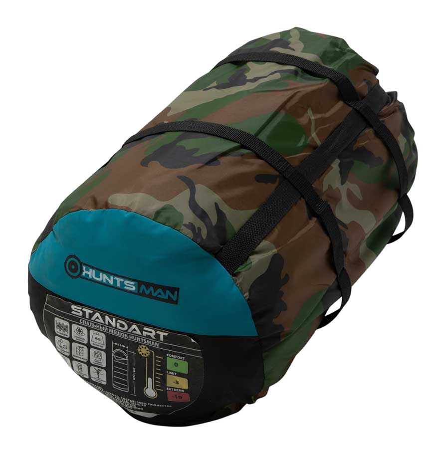 Спальный мешок Huntsman Аляска КМФ Оксфорд, - 10°C