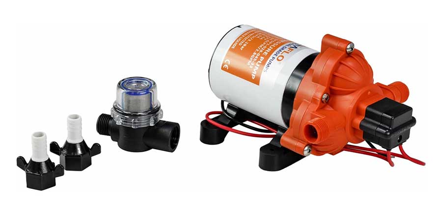 Помпа водоподающая мембранная SeaFlo, 11.6 л/мин, 3.1 бар, 24 В, SFDP203004533