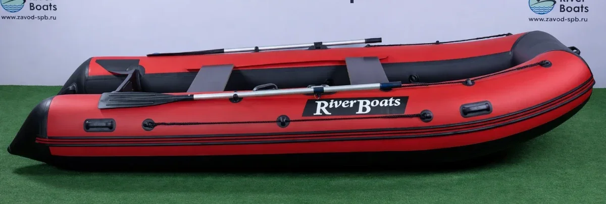 Надувная лодка ПВХ RiverBoats RB 370 (баллон 46, алюминиевое дно)