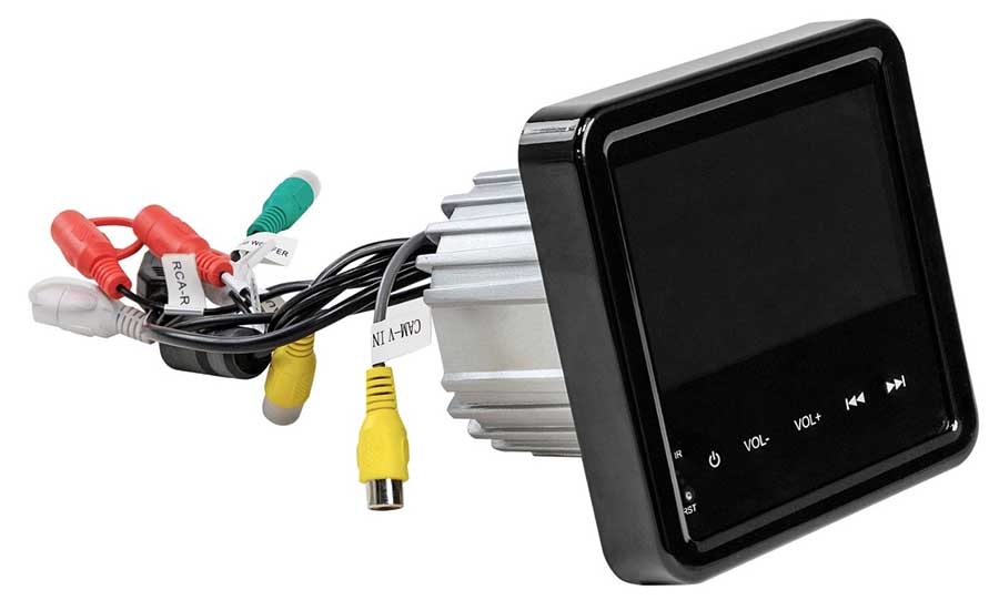 Магнитола Marine Rocket MRH-350, 4 дюйма, Bluetooth, USB, IPX5