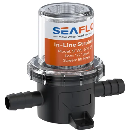Фильтр грубой очистки SeaFlo 14 мм. (1/2"), черный корпус