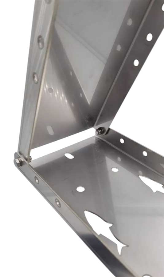 Платформа для крепления на лодку якорной лебедки, нержавеющая сталь