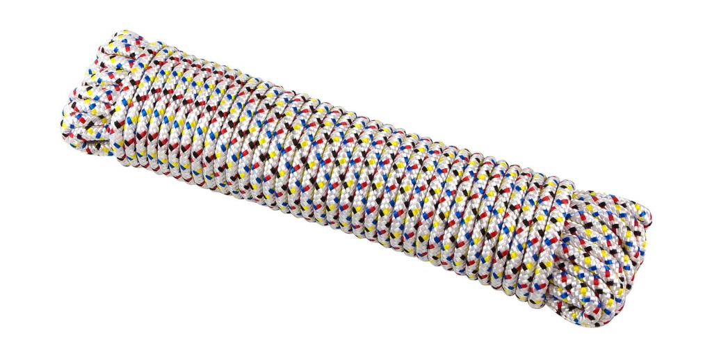 Шнур плетеный якорный 6 мм., 30 метров.