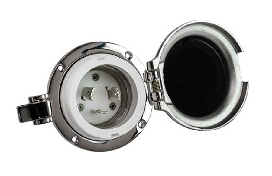 Розетка берегового питания Osculati 30А, 110/220В, IPХ7