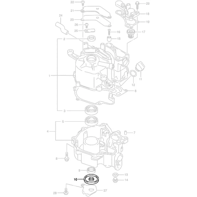 Верхний сальник коленвала Suzuki