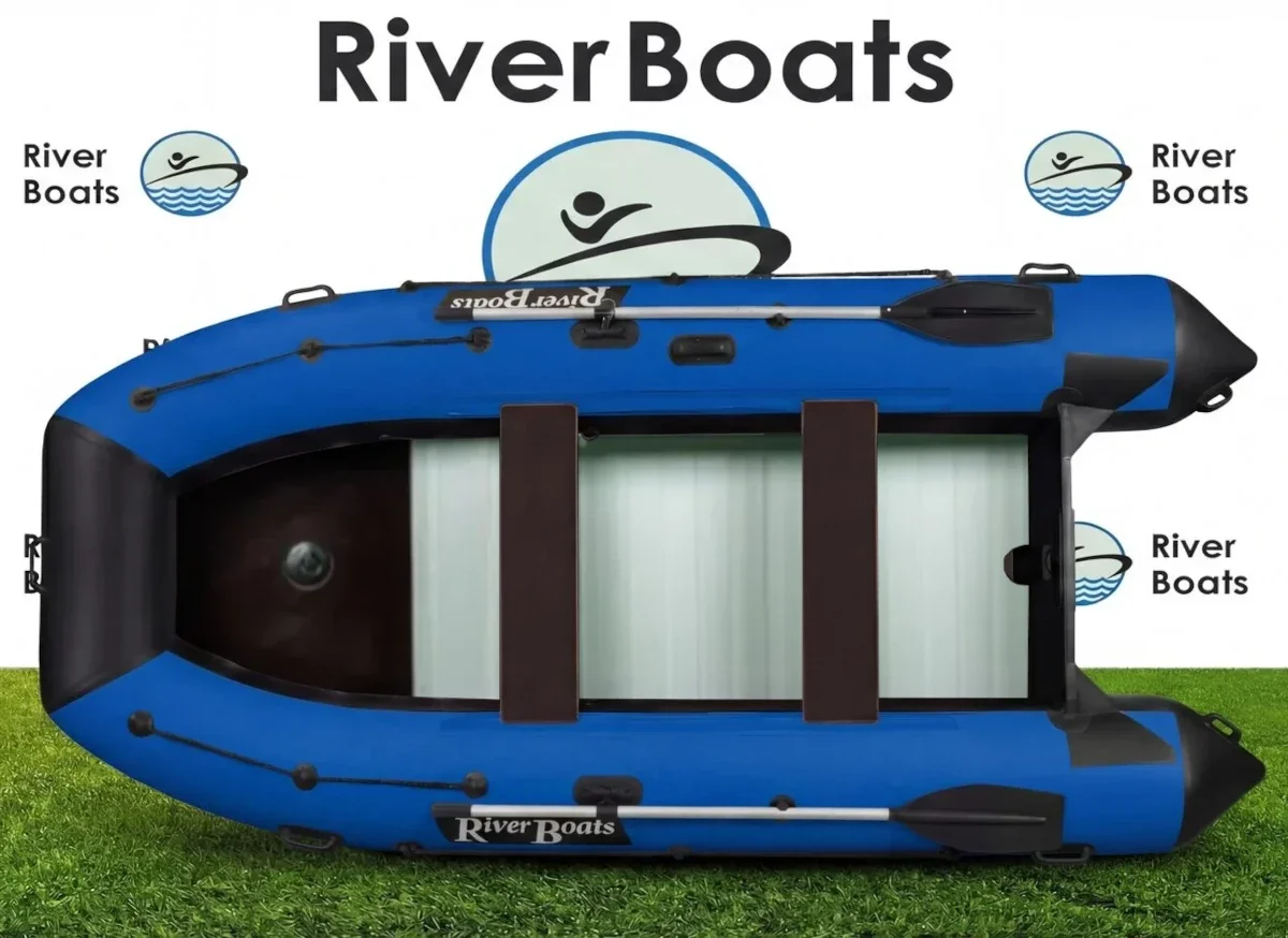 Надувная лодка ПВХ RiverBoats RB 370 (баллон 46, алюминиевое дно)