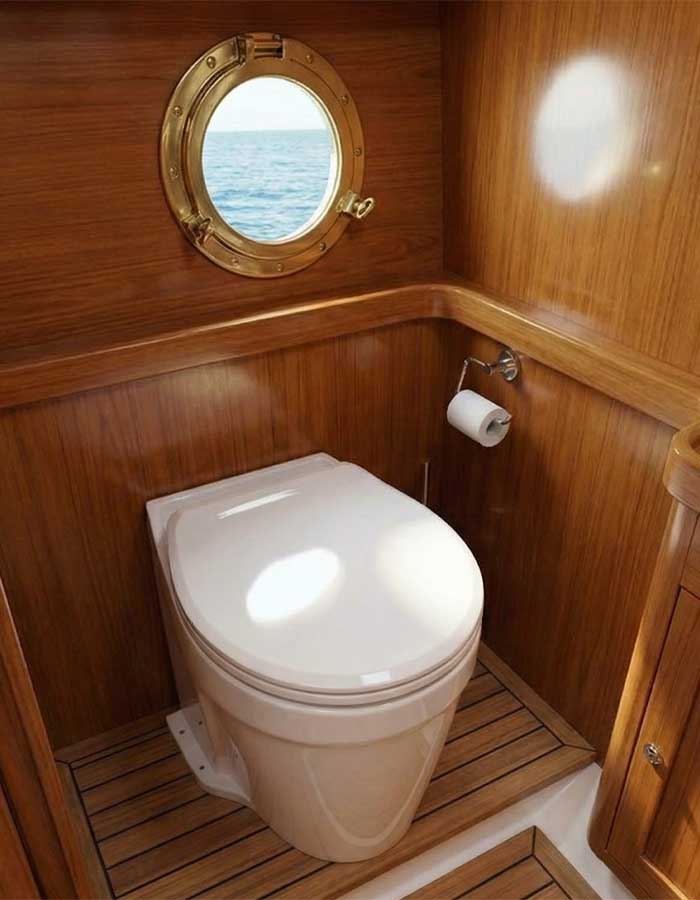 Унитаз SeaFlo Delux, 12 В с электромагнитным клапаном, SFMTE1-05