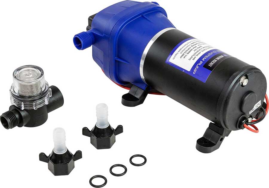 Помпа мембранная водоподающая Marine Rocket 17 л/мин, 12В