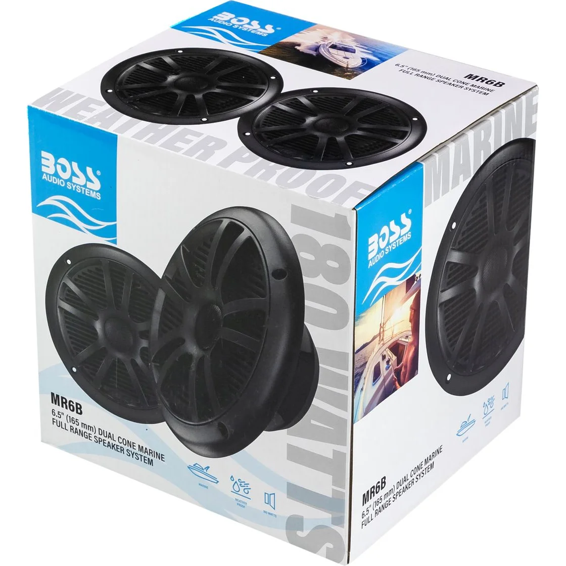 Динамики Boss Audio MR6B (пара), 200 Вт, черные