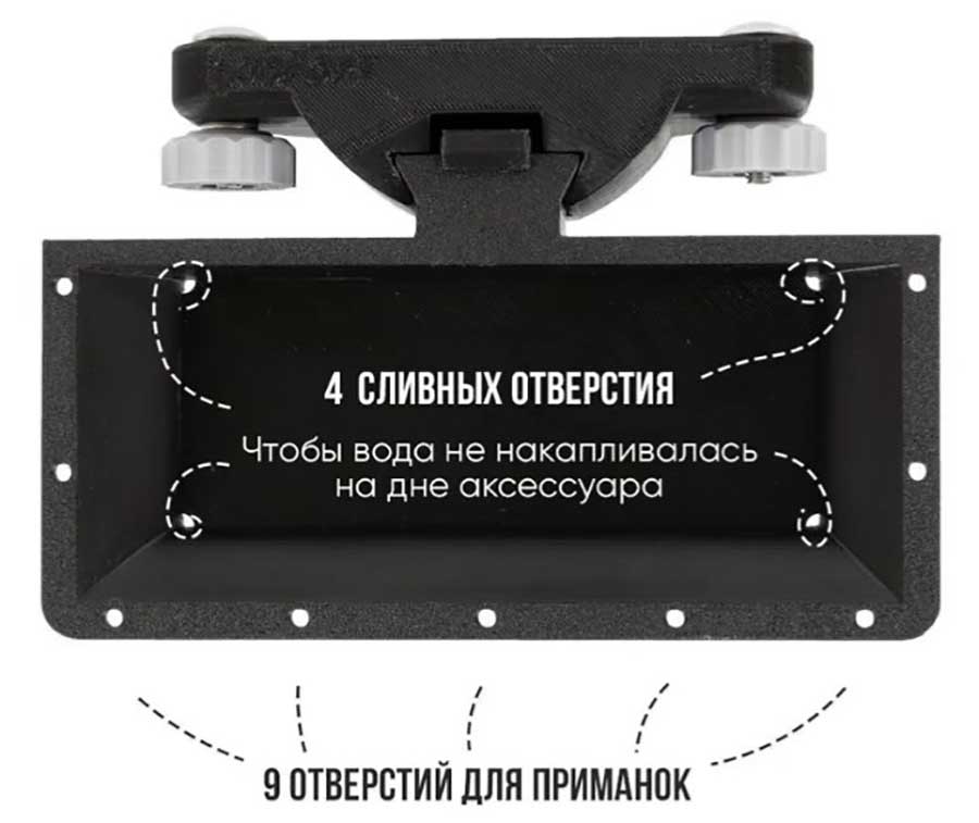 Органайзер для лодки LODFORT с креплением на Т-паз, 1 отсек