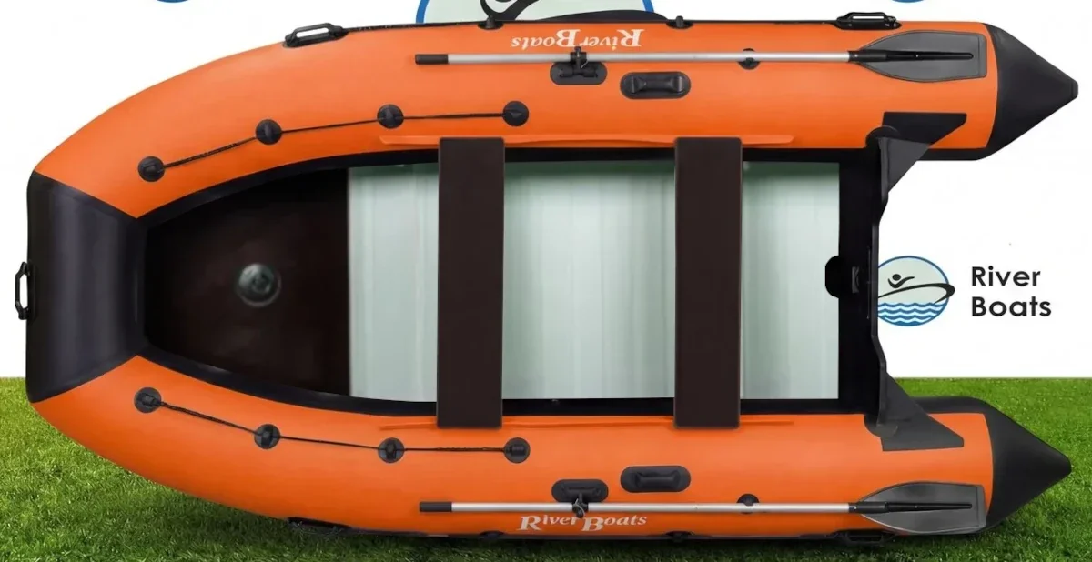 Надувная лодка ПВХ RiverBoats RB 430 (баллон 53, алюминиевое дно)