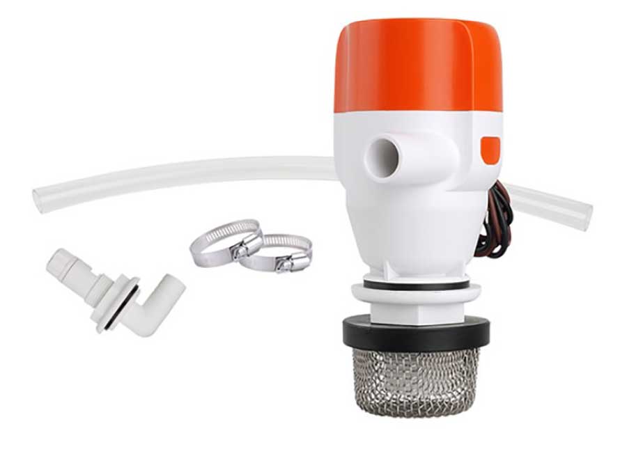 Помпа аэраторная SeaFlo 13F Series 12 В, 800 GPH (3028,3 л/час), встраиваемая