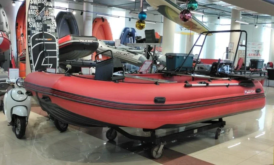 Надувная лодка ПВХ Шерпа 430 Эверест Jet НДНД + AirDeck