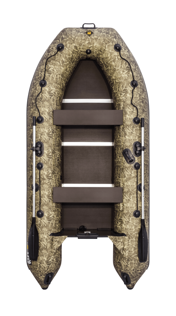Надувная лодка Ривьера Компакт 3400 СК "Камуфляж" камыш